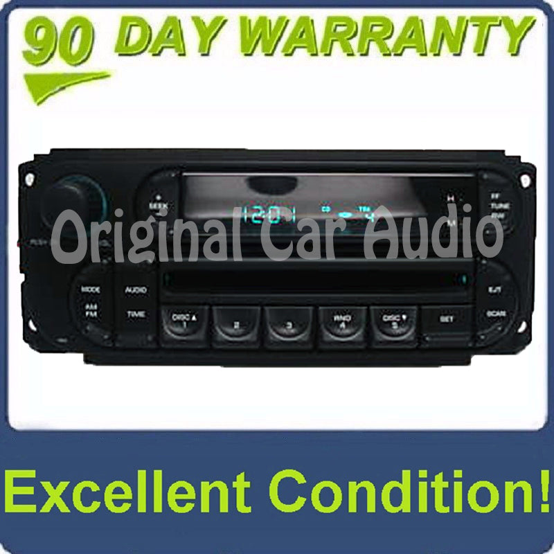 2002 - 2005 Chrysler Dodge Jeep OEM AM FM Radio CD Player Receiver RBK