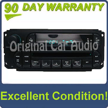 2002 - 2005 Chrysler Dodge Jeep OEM AM FM Radio CD Player Receiver RBK