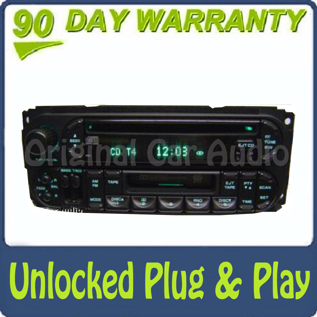 02 03 04 05 Chrysler Jeep Dodge Radio Cassette and CD Player RAZ RBP RBU