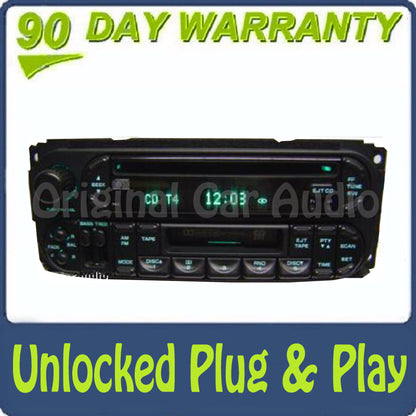 02 03 04 05 Chrysler Jeep Dodge Radio Cassette and CD Player RAZ RBP RBU