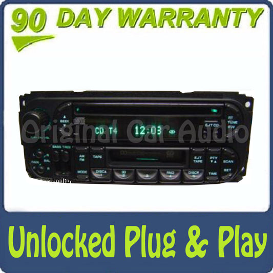 02 03 04 05 Chrysler Jeep Dodge Radio Cassette and CD Player RAZ RBP RBU