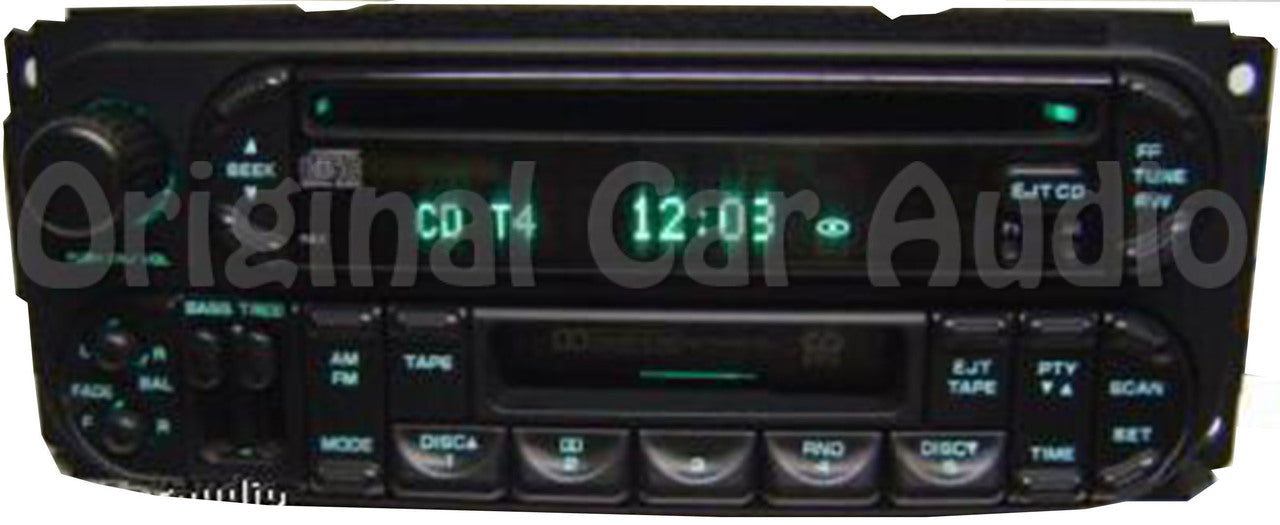 2002 - 2007 Chrysler Jeep Dodge OEM AM FM  Radio Tape Cassette CD Player RAZ RBP RBU