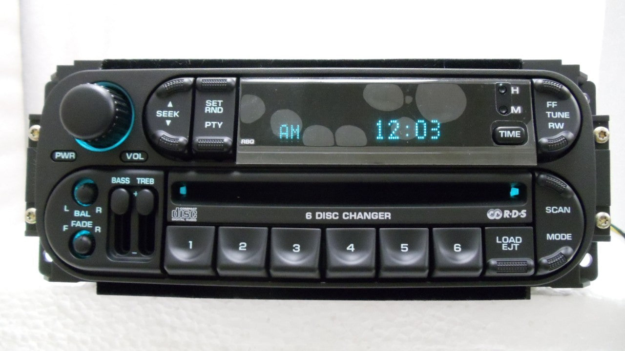 New 2002 - 2007 Chrysler Jeep Dodge OEM AM FM Radio 6 CD Changer RBQ