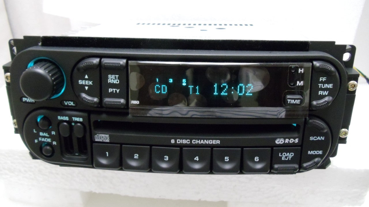 New 2002 - 2007 Chrysler Jeep Dodge OEM AM FM Radio 6 CD Changer RBQ