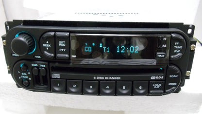 New 2002 - 2007 Chrysler Jeep Dodge OEM AM FM Radio 6 CD Changer RBQ