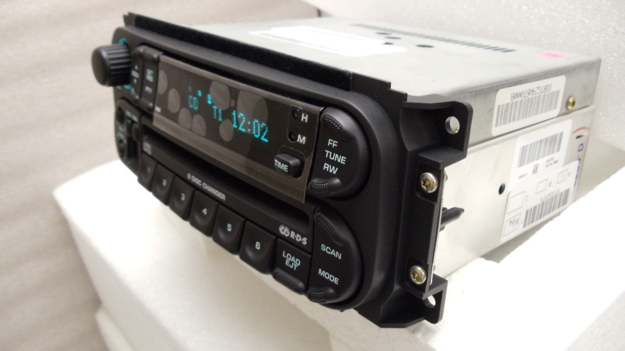 New 2002 - 2007 Chrysler Jeep Dodge OEM AM FM Radio 6 CD Changer RBQ