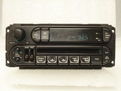 1998 - 2002 Chrysler Dodge Jeep OEM AM FM Radio CD Player Receiver RBK