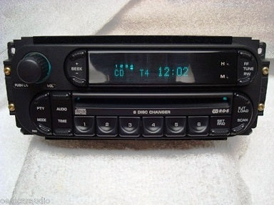 2003 - 2005 Chrysler Jeep Dodge OEM AM FM Radio 6 CD Changer Receiver RBQ