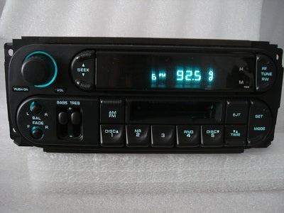2002 - 2007 Chrysler Jeep Dodge OEM AM FM Radio Tape Cassette Player Receiver RBB