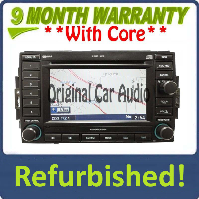 Refurbished Chrysler navigation GPS radio 6 disc changer OEM