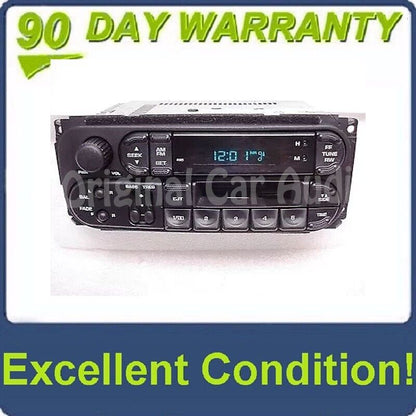 1998 - 2003 Chrysler Jeep Dodge OEM AM FM Radio Cassette Player Receiver