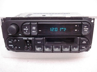 1998 - 2003 Chrysler Jeep Dodge OEM AM FM Radio Cassette Player Receiver