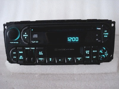 1998 - 2002 Chrysler Jeep Dodge OEM AM FM Radio Tape Cassette CD Player Receiver