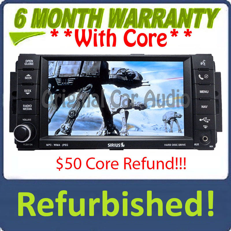Refurbished 07 08 09 10 Chrysler Jeep Dodge Navigation Radio CD, MP3 and DVD Player RER 2007 2008 2009 2010