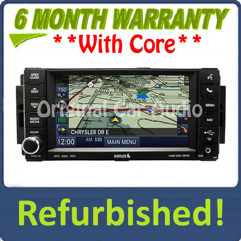 Refurbished Jeep Dodge Chrysler OEM MyGig Navigation Satellite Radio CD DVD Player Low Speed CAN BUS RHR