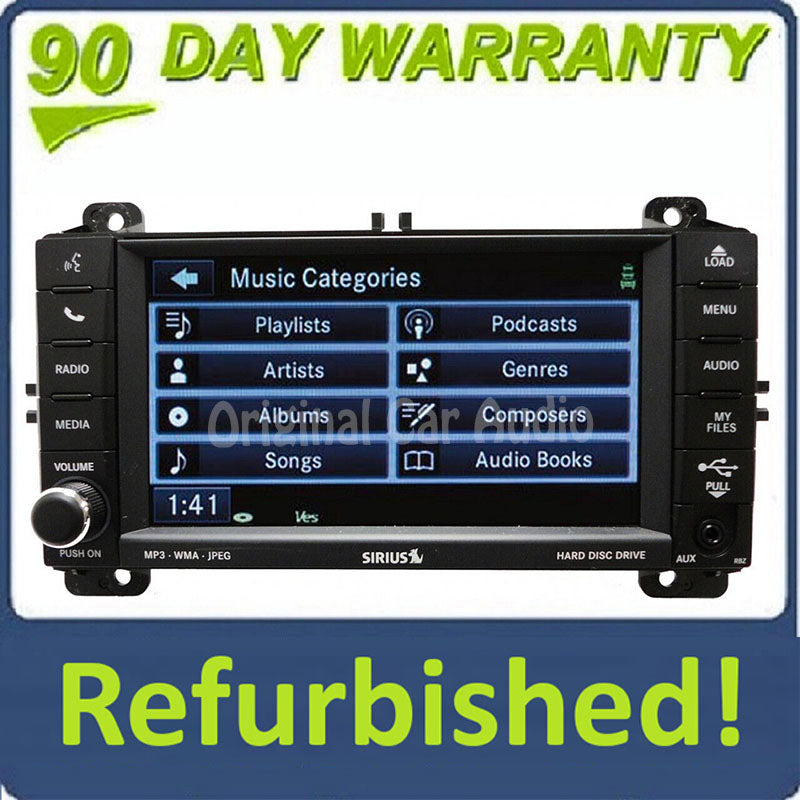 Refurbished 2011 - 2013 JEEP Grand Cherokee OEM RBZ MyGig Sirius Satellite Radio Stereo CD MP3 DVD Aux Player