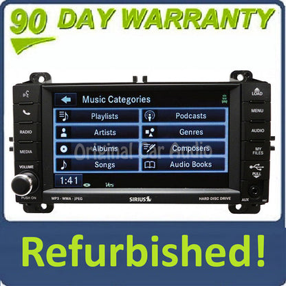 Refurbished 2011 - 2013 JEEP Grand Cherokee OEM RBZ MyGig Sirius Satellite Radio Stereo CD MP3 DVD Aux Player