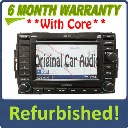 2005 - 2009 REC Refurbished Dodge Chysler Jeep Navigation Radio 6 Disc CD Changer Player
