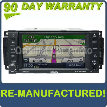 REMANUFACTURED 2007 - 2013 JEEP DODGE CHRYSLER MyGig RHB Navigation GPS Radio Stereo AM FM CD Player