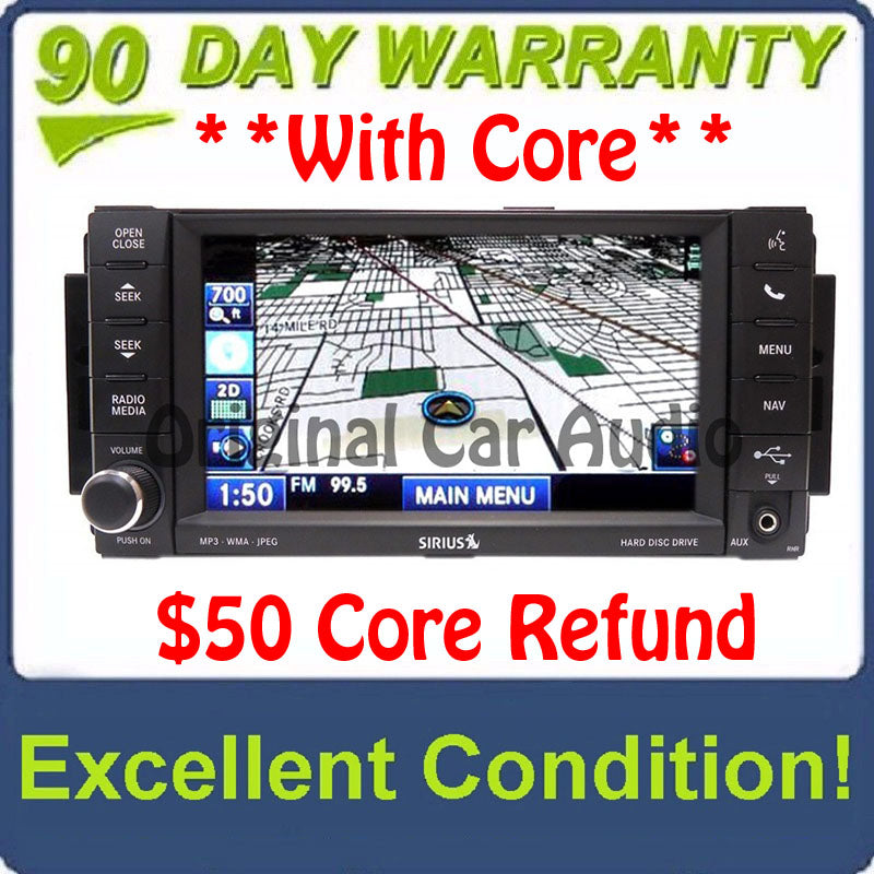 2007 - 2014 JEEP DODGE CHRYSLER OEM MyGig RHR GPS MP3 AUX Radio SAT Stereo CD Player Receiver
