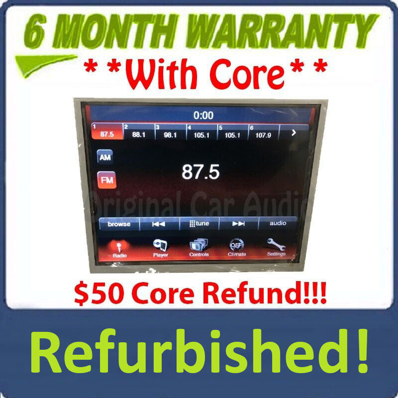 Refurbished 2011 - 2017 Dodge Journey OEM 8.4" Navigation Touch Screen Display Monitor Panel Without BEZEL