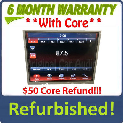 Refurbished 2011 - 2017 Dodge Journey OEM 8.4" Navigation Touch Screen Display Monitor Panel Without BEZEL