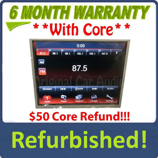 Refurbished 2011 - 2017 Dodge Journey OEM 8.4" Navigation Touch Screen Display Monitor Panel Without BEZEL