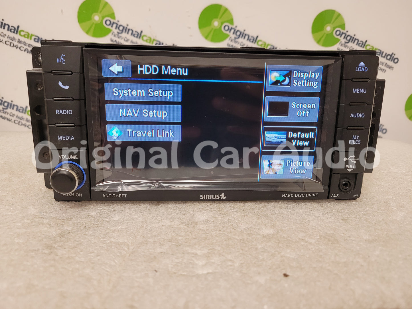 Refurbished 2007 - 2016 Chrysler Dodge Jeep OEM High Speed Navigation GPS MyGig HDD CD SAT Bluetooth Radio Receiver RHB BLUE