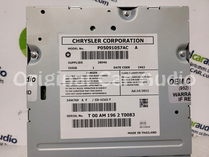 2013 - 2017 Dodge Dart OEM Single CD DVD Player P05091057AC