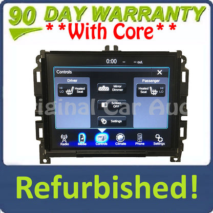 New Screen Refurbished 2015 - 2017 Chrysler 200 OEM VP3 NA Touch Screen Multi Media AM FM Bluetooth Radio Receiver