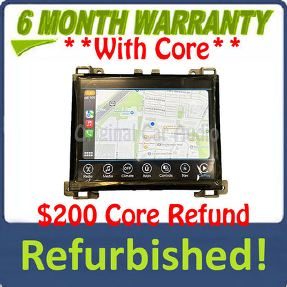 Refurbished 2017 - 2019 Dodge Challenger Charger OEM Uconnect Touch Screen Navigation UAQ Multi Media Radio Receiver