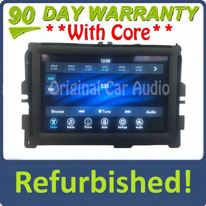 Refurbished 2019 - 2020 Chrysler Pacifica Voyager OEM AM FM XM Radio Display Screen VP2_7 RU NA