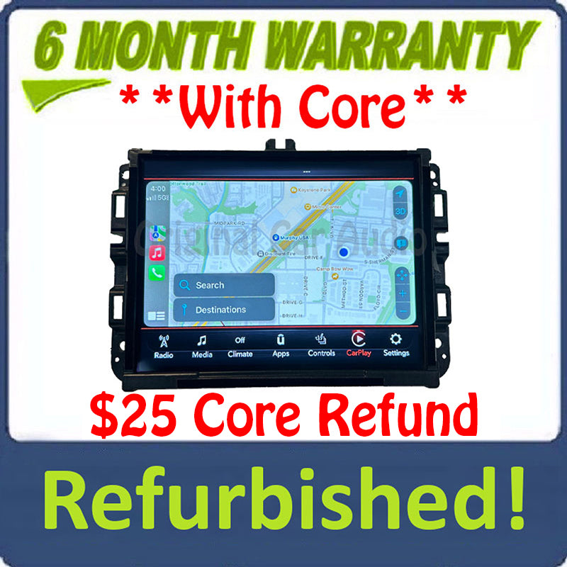 Refurbished 2019 - 2020 Ram Truck 1500 OEM AM FM Radio Touch Screen 8.4" VP2_8.4 DT SXM