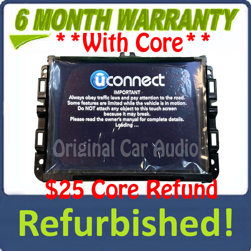 Refurbished 2019 Ram Truck 1500 OEM AM FM Radio Touch Screen 8.4" VP2_8.4 DT SXM