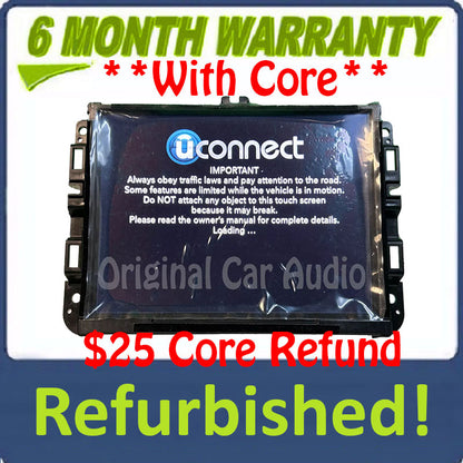 Refurbished 2019 Ram Truck 1500 OEM AM FM Radio Touch Screen 8.4" VP2_8.4 DT SXM