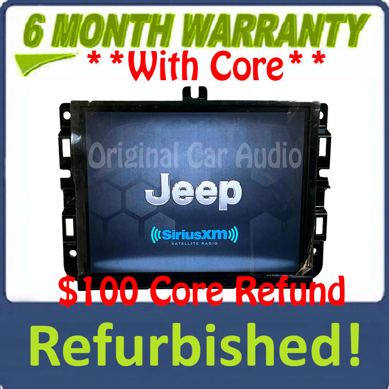 Refurbished 2017 - 2019 Jeep Compass OEM AM FM Radio Touch Screen Display VP2RFP