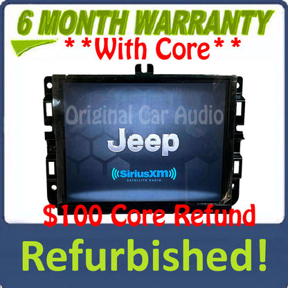 Refurbished 2017 - 2019 Jeep Compass OEM AM FM Radio Touch Screen Display VP2RFP