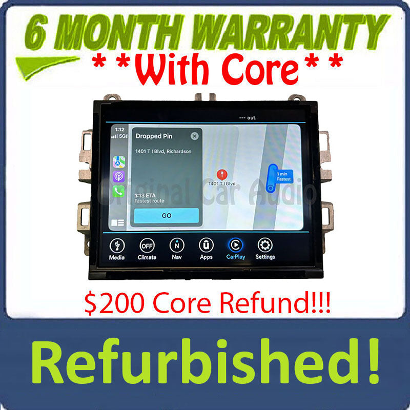 Refurbished 2018-2020 Dodge Durango OEM Navigation AM FM Radio Touch Screen Media Display VP4R-A