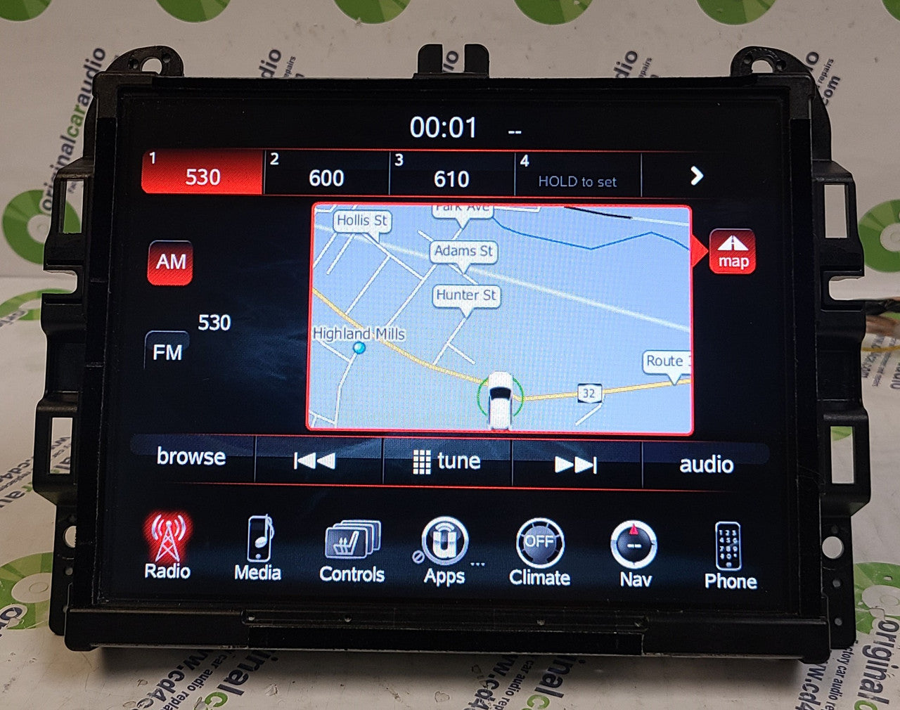 Refurbished  2016 Dodge Durango OEM VP4 NA RA4 Touch Screen U Connect Multi Media Receiver