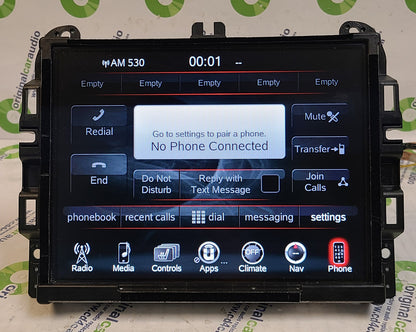 Refurbished  2016 Dodge Durango OEM VP4 NA RA4 Touch Screen U Connect Multi Media Receiver