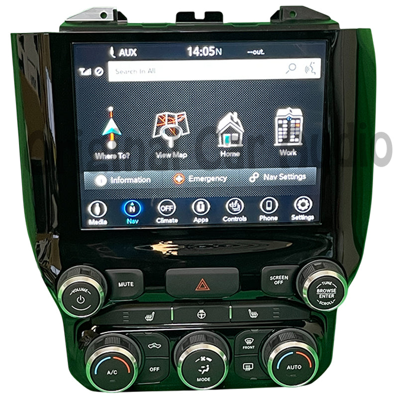 Brand New 2019 - 2020 RAM DODGE OEM 8.4 Navigation Display Screen Temperature Dual Climate Control Panel Bezel