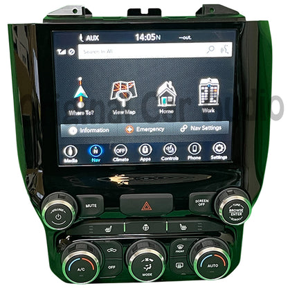 Brand New 2019 - 2020 RAM DODGE OEM 8.4 Navigation Display Screen Temperature Dual Climate Control Panel Bezel