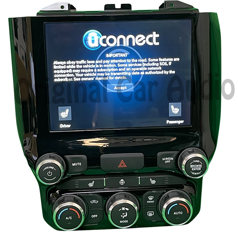 Brand New 2019 - 2020 RAM DODGE OEM 8.4 Navigation Display Screen Temperature Dual Climate Control Panel Bezel