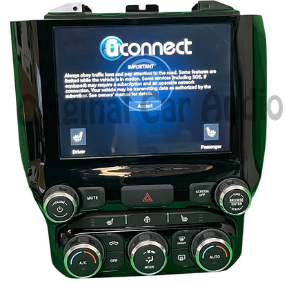 Brand New 2019 - 2020 RAM DODGE OEM 8.4 Navigation Display Screen Temperature Dual Climate Control Panel Bezel