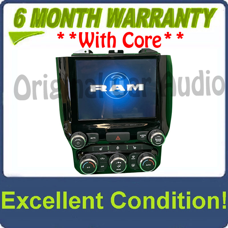 2019 - 2020 RAM DODGE OEM 8.4 Navigation Display Screen Temperature Dual Climate Control Panel Bezel