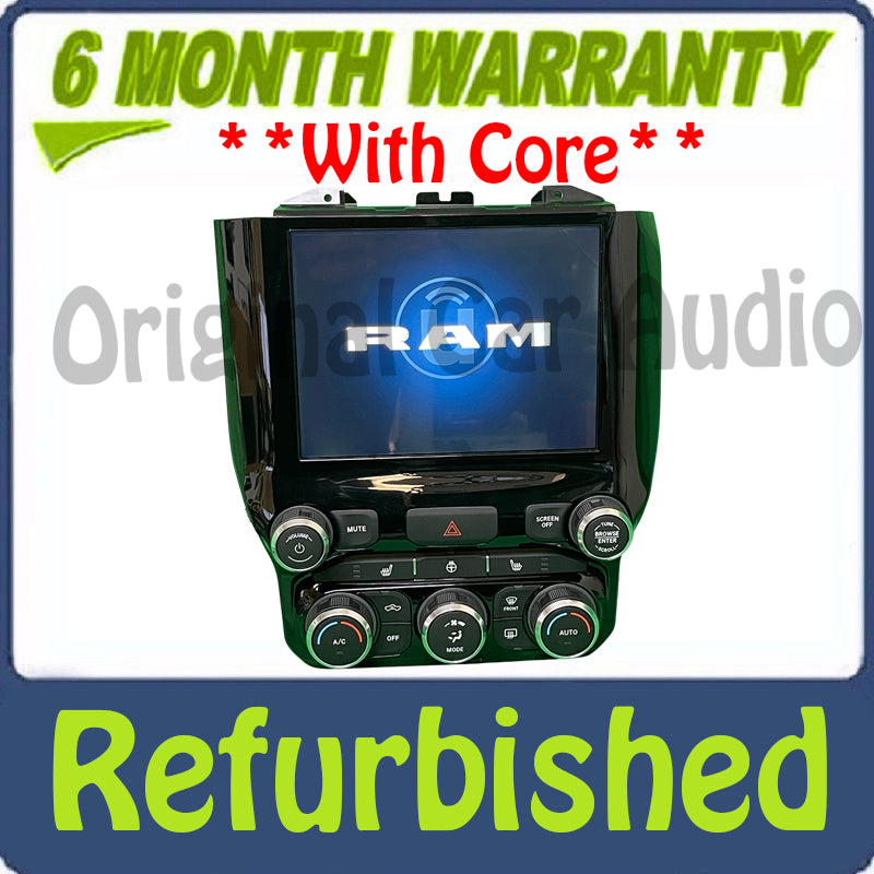 Refurbished 2019 - 2020 RAM DODGE OEM 8.4 Navigation Display Screen Temperature Dual Climate Control Panel Bezel