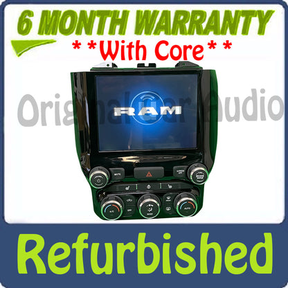 Refurbished 2019 - 2020 RAM DODGE OEM 8.4 Navigation Display Screen Temperature Dual Climate Control Panel Bezel