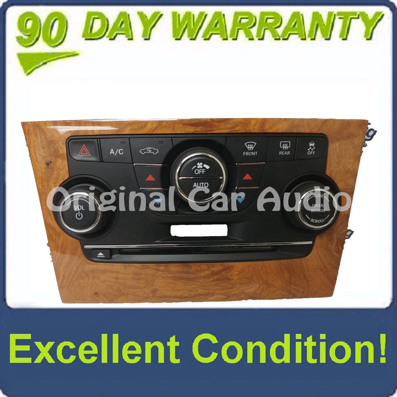 2012 - 2014 Chrysler 300 OEM A/C Climate Radio Control Light Woodgrain Panel