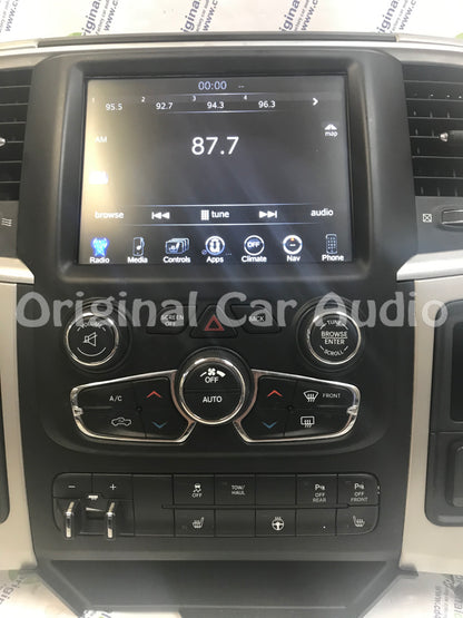 2013 - 2017 Dodge Ram OEM VP3 8.4" Touchscreen Display Radio Receiver WITH PANEL AND BEZEL