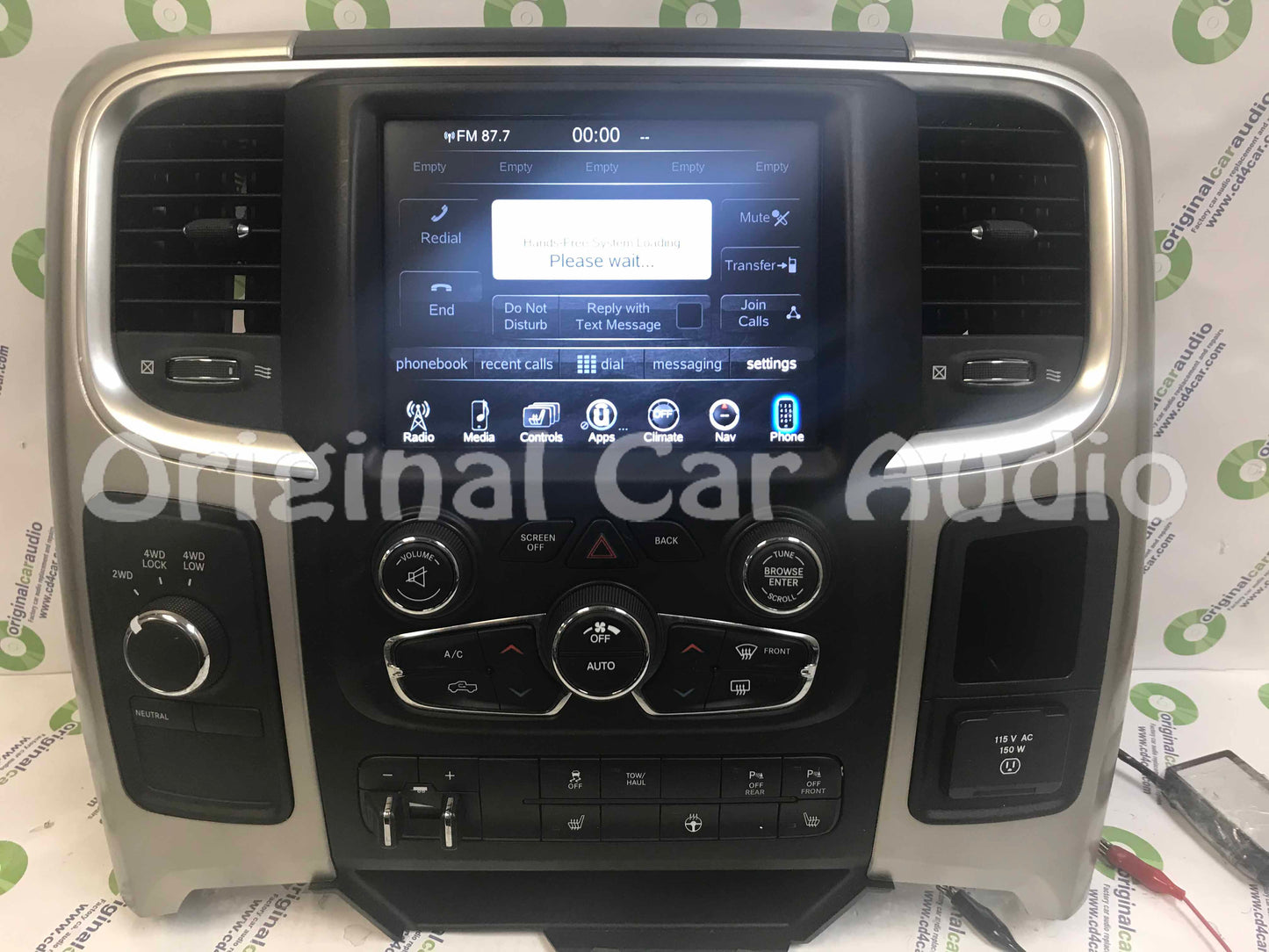2013 - 2017 Dodge Ram OEM VP3 8.4" Touchscreen Display Radio Receiver WITH PANEL AND BEZEL